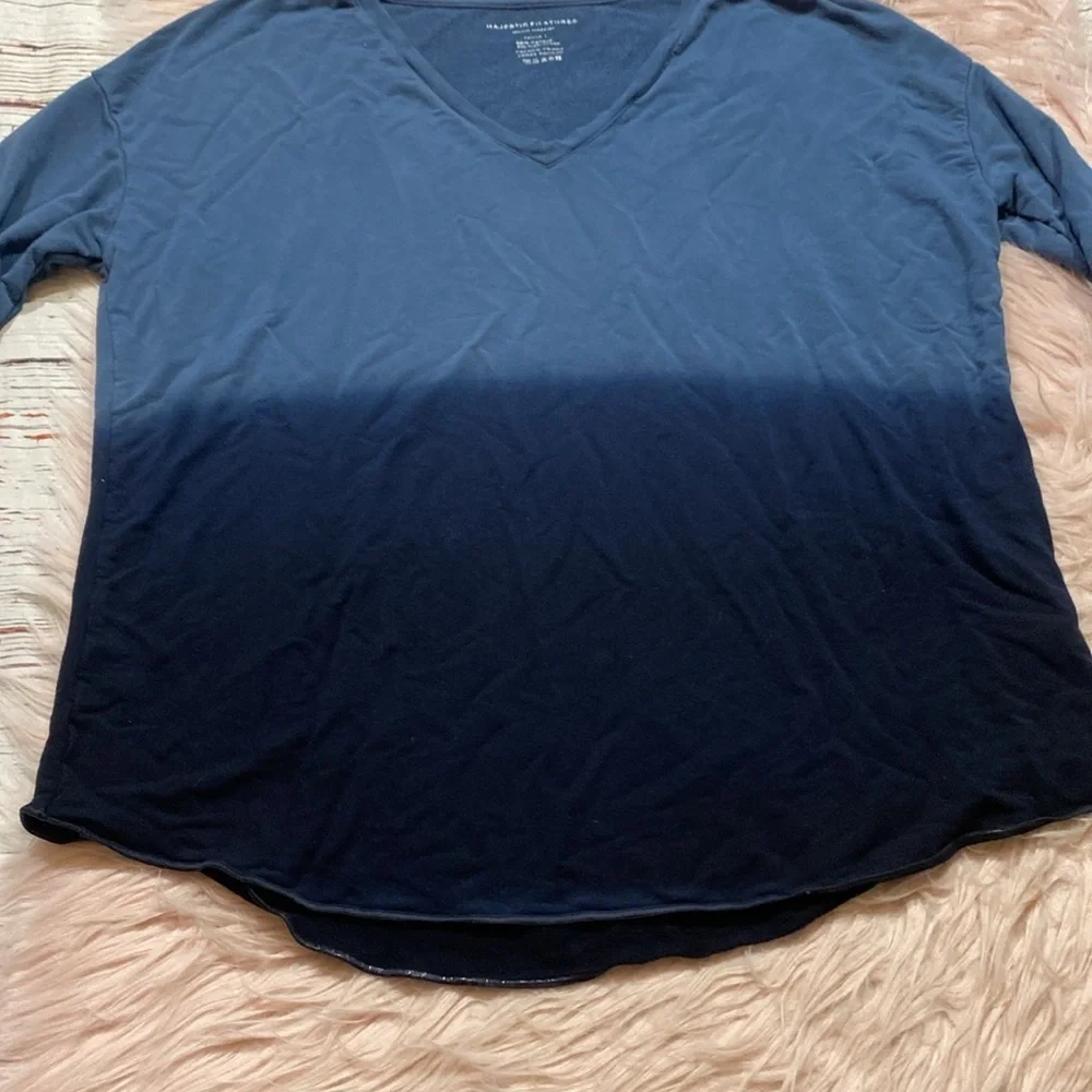 Majestic Filatures French Touch Ombre V Neck Top sz 1 - Picture 5 of 8